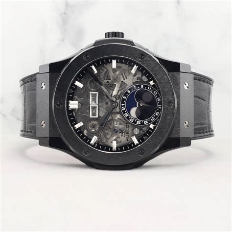 hublot moonphase black|Hublot Black Magic .